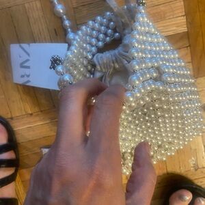 Zara Pearl Beaded Mini Bag